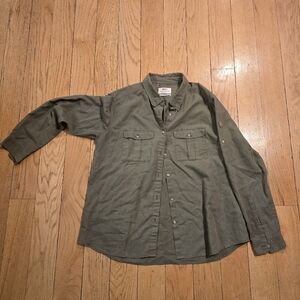 Fjallraven Women's Green Gorpcore Hiking Outdoor Overshirt Size XL